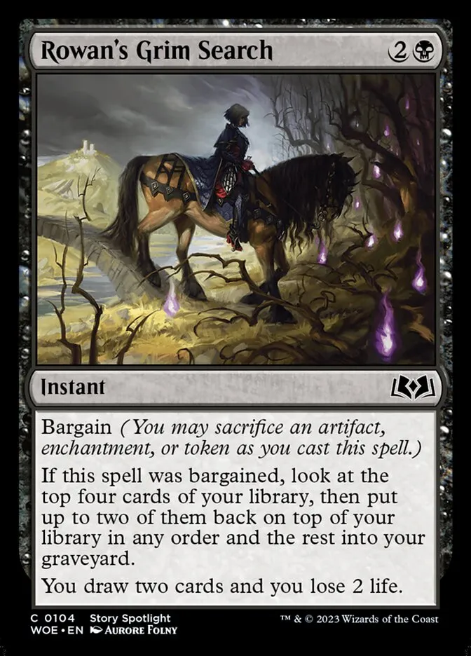 Rowan's Grim Search Front Face