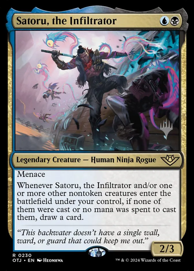 Satoru, the Infiltrator Front Face