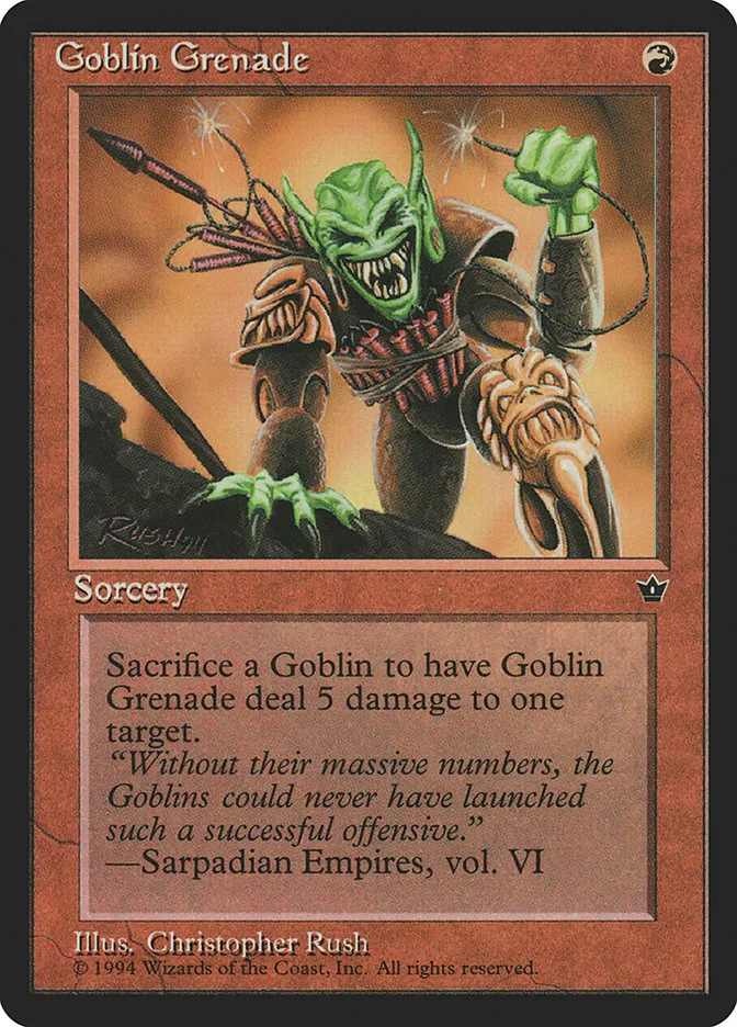 Goblin Grenade Front Face