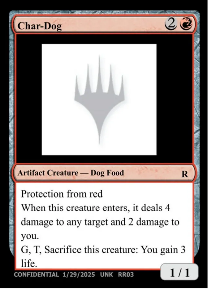 Char-Dog Front Face