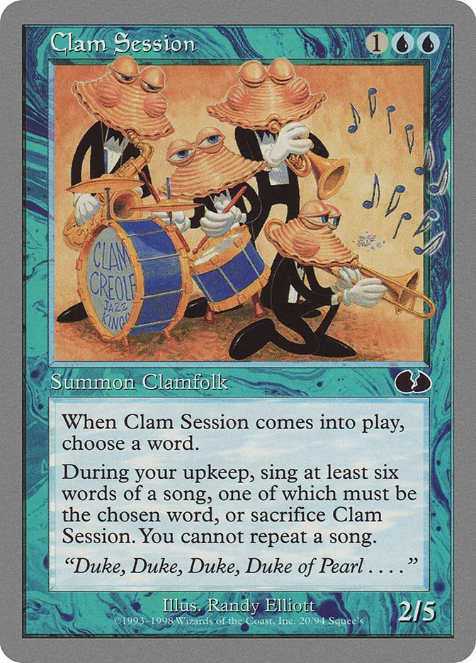 Clam Session Front Face
