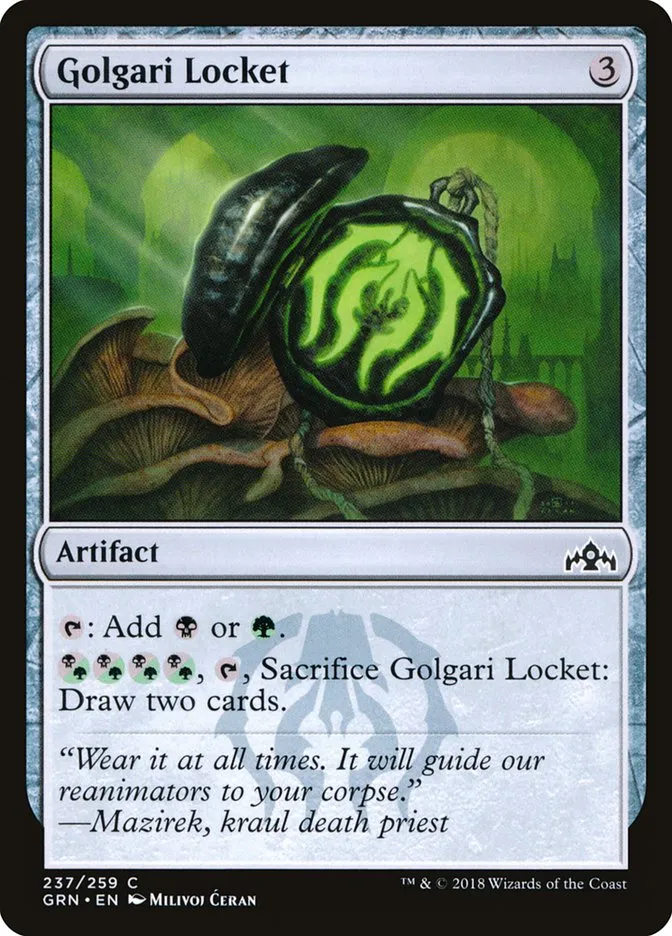 Golgari Locket Front Face