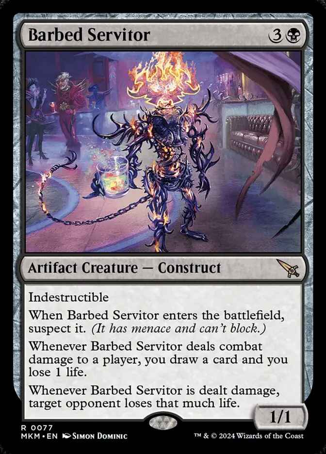 Barbed Servitor Front Face
