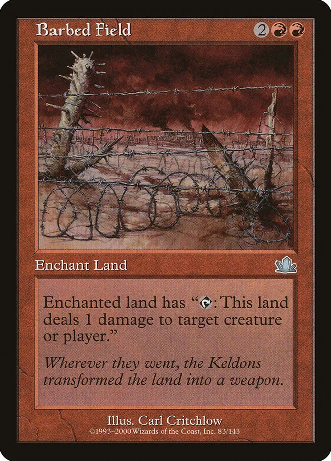 Barbed Field Front Face