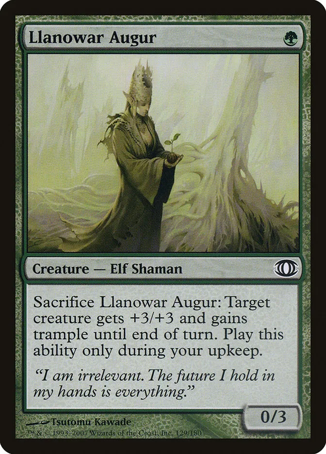 Llanowar Augur Front Face
