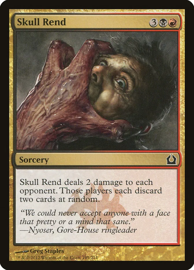 Skull Rend Front Face
