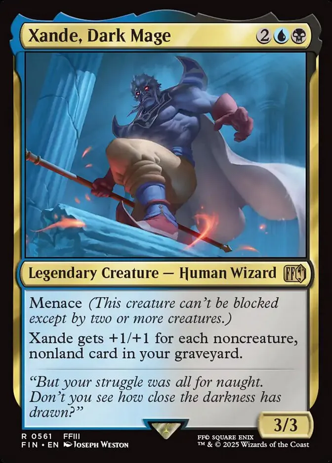 Xande, Dark Mage Front Face
