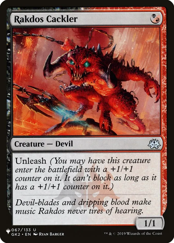 Rakdos Cackler Front Face