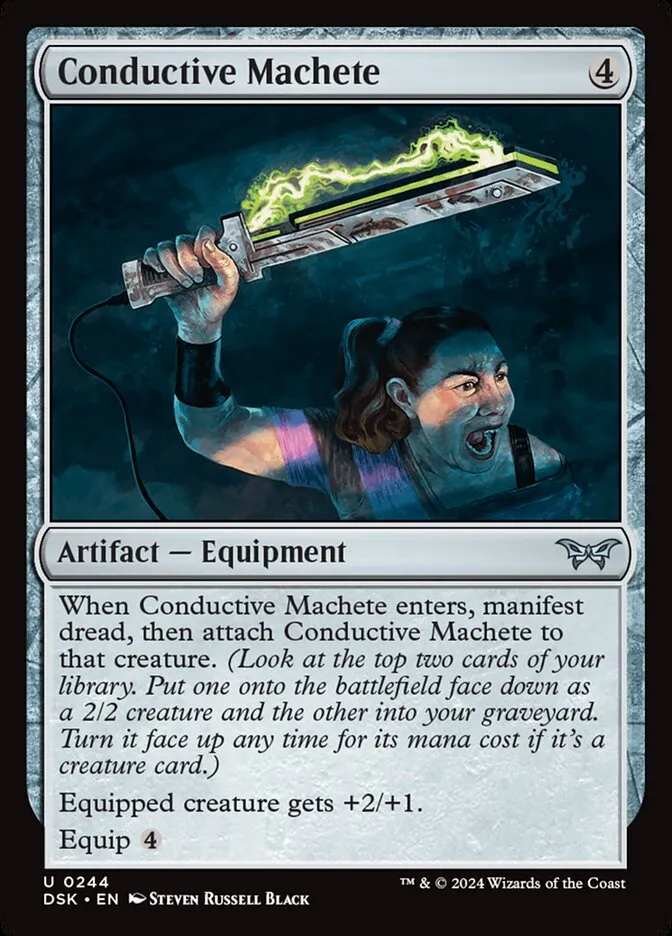 Conductive Machete Front Face
