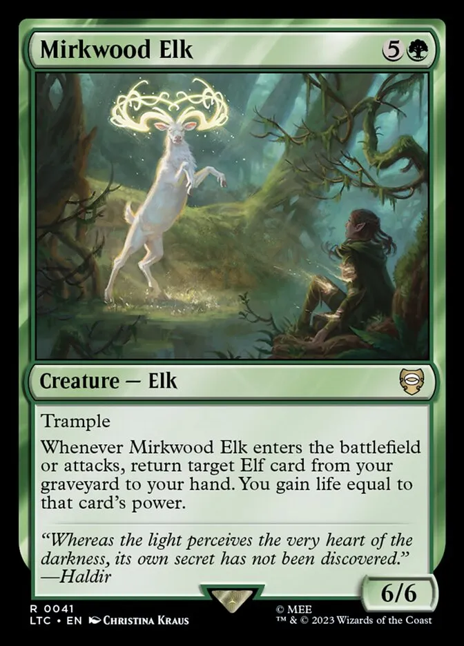 Mirkwood Elk Front Face