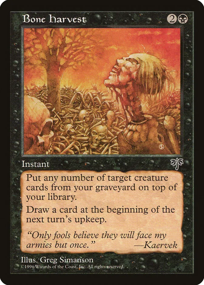 Bone Harvest Front Face