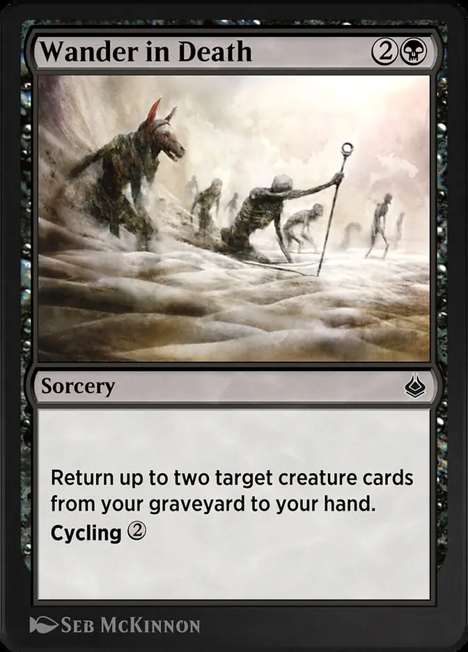 Wander in Death Front Face