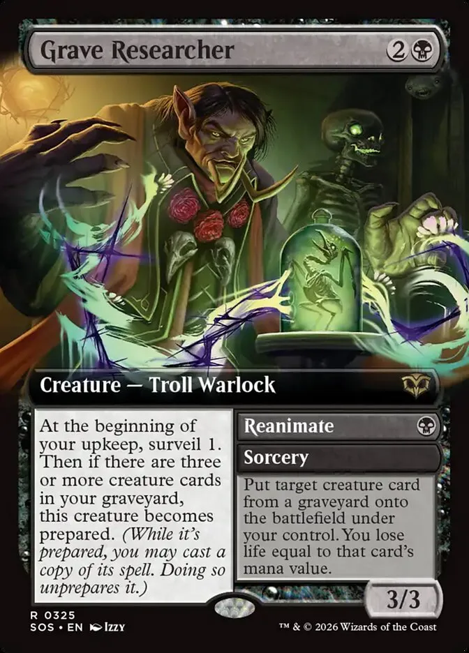 Grave Researcher // Reanimate Front Face