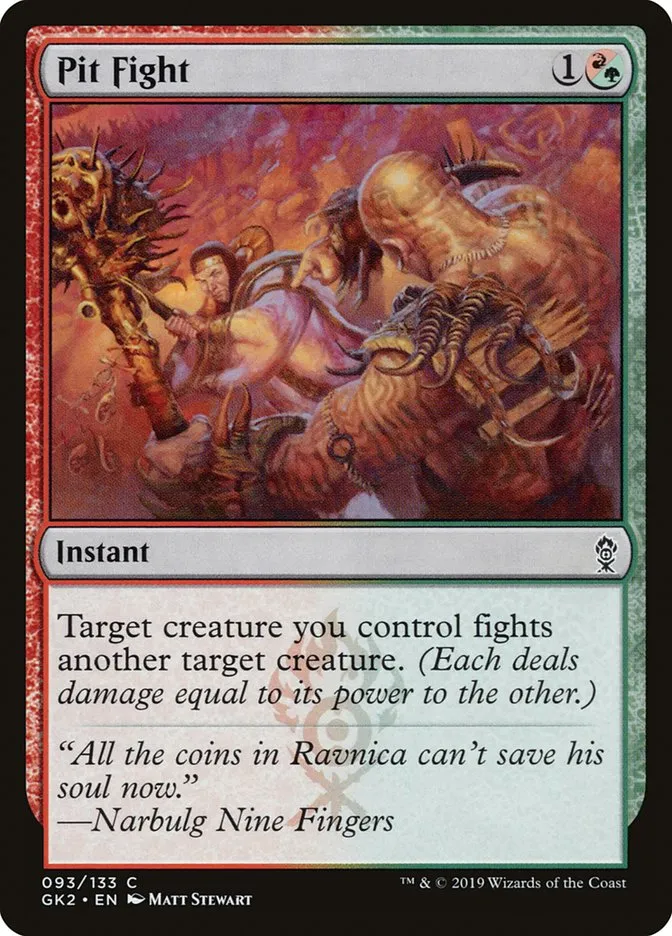 Pit Fight Front Face