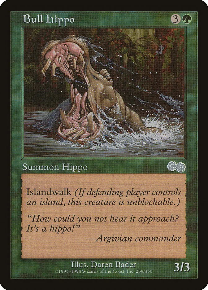Bull Hippo Front Face
