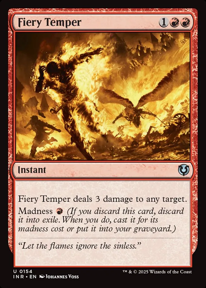 Fiery Temper Front Face