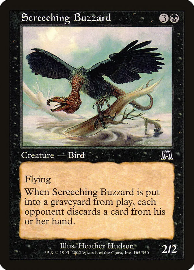 Screeching Buzzard Front Face