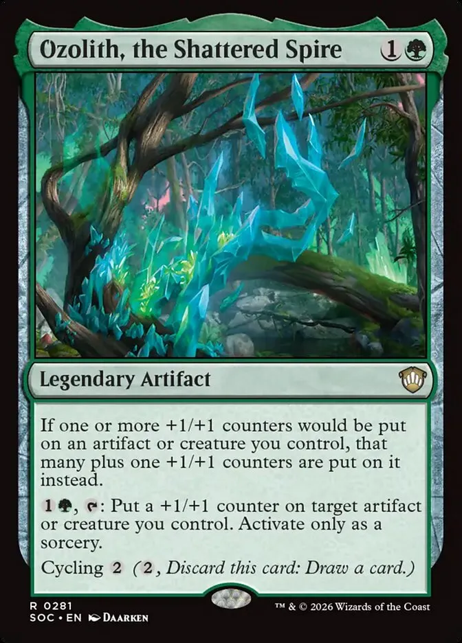 Ozolith, the Shattered Spire Front Face