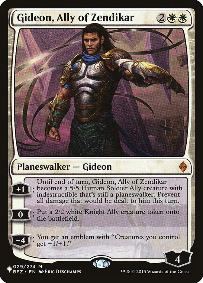 Gideon, Ally of Zendikar Front Face