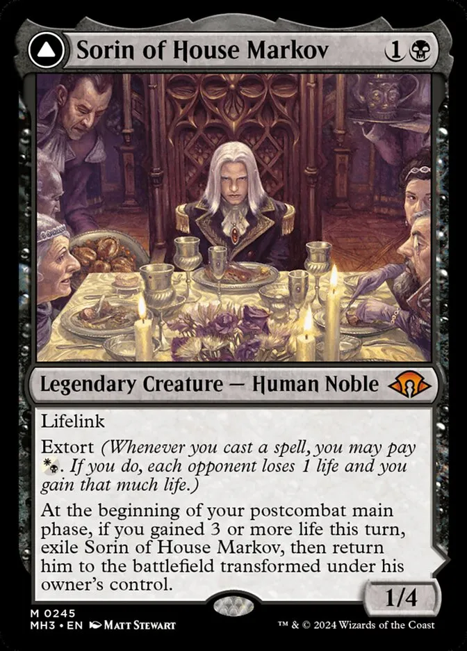Sorin of House Markov // Sorin, Ravenous Neonate Front Face