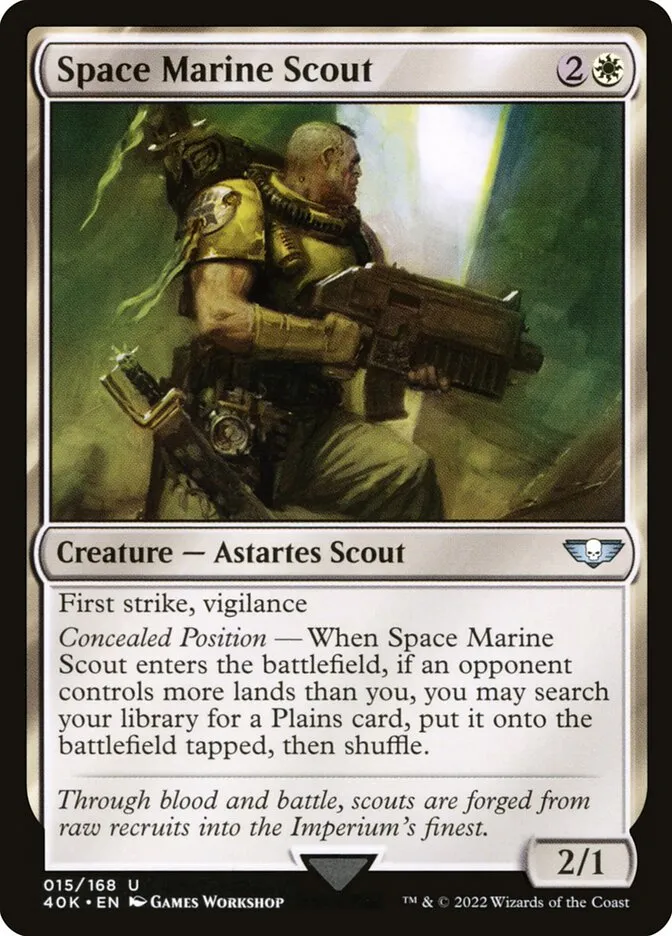 Space Marine Scout Front Face
