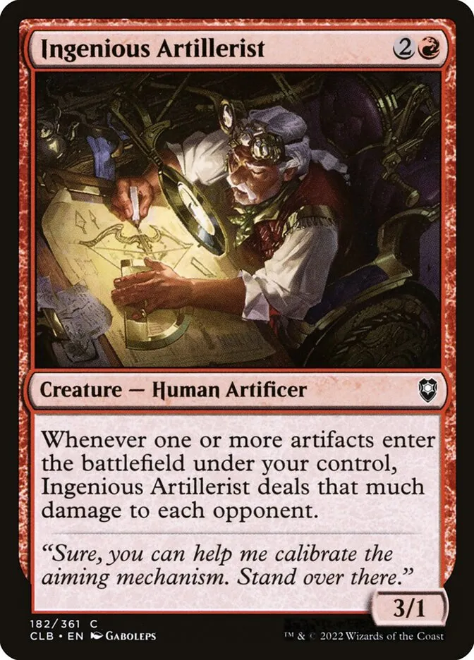 Ingenious Artillerist Front Face