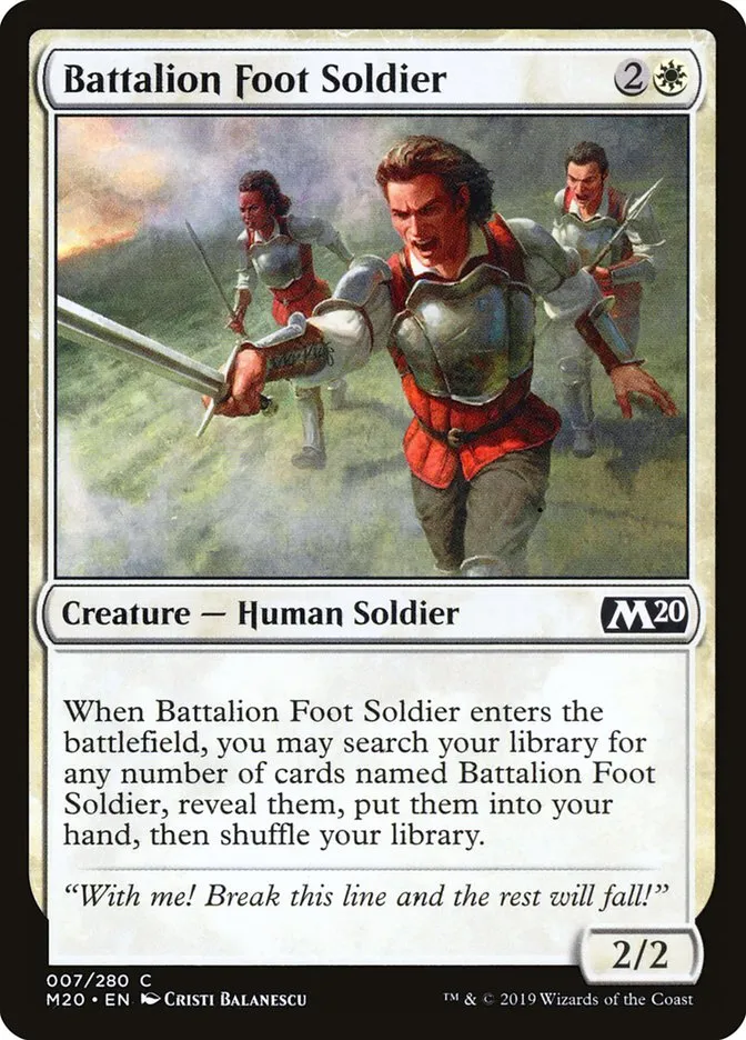 Battalion Foot Soldier Front Face