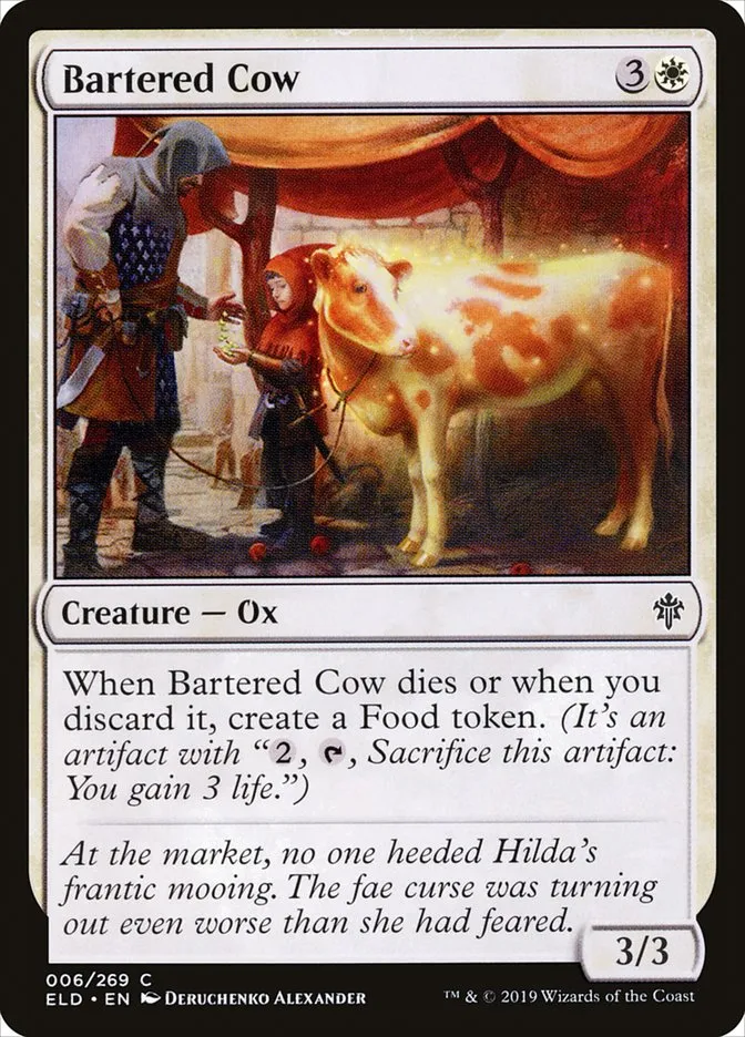 Bartered Cow Front Face