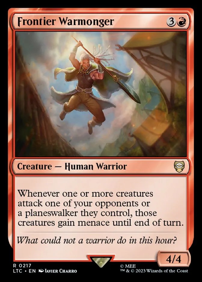Frontier Warmonger Front Face