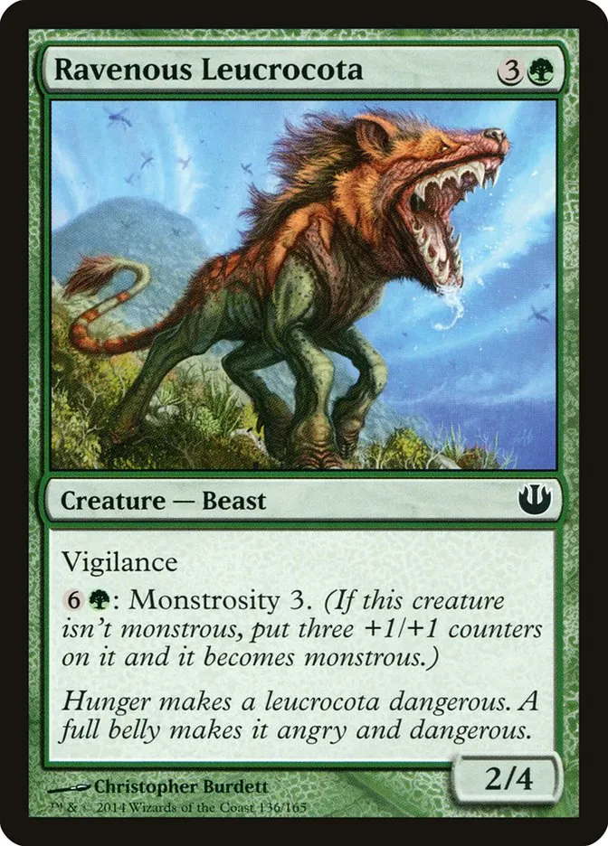 Ravenous Leucrocota Front Face