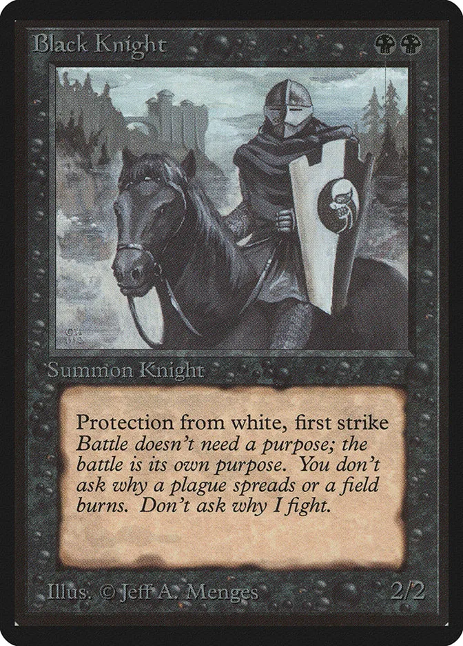 Black Knight Front Face