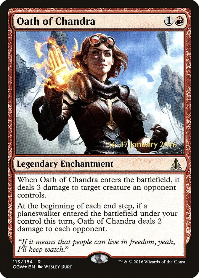 Oath of Chandra Front Face