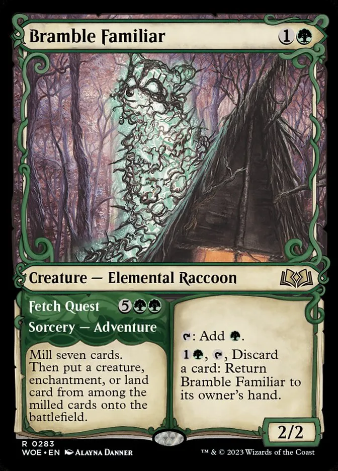 Bramble Familiar // Fetch Quest Front Face