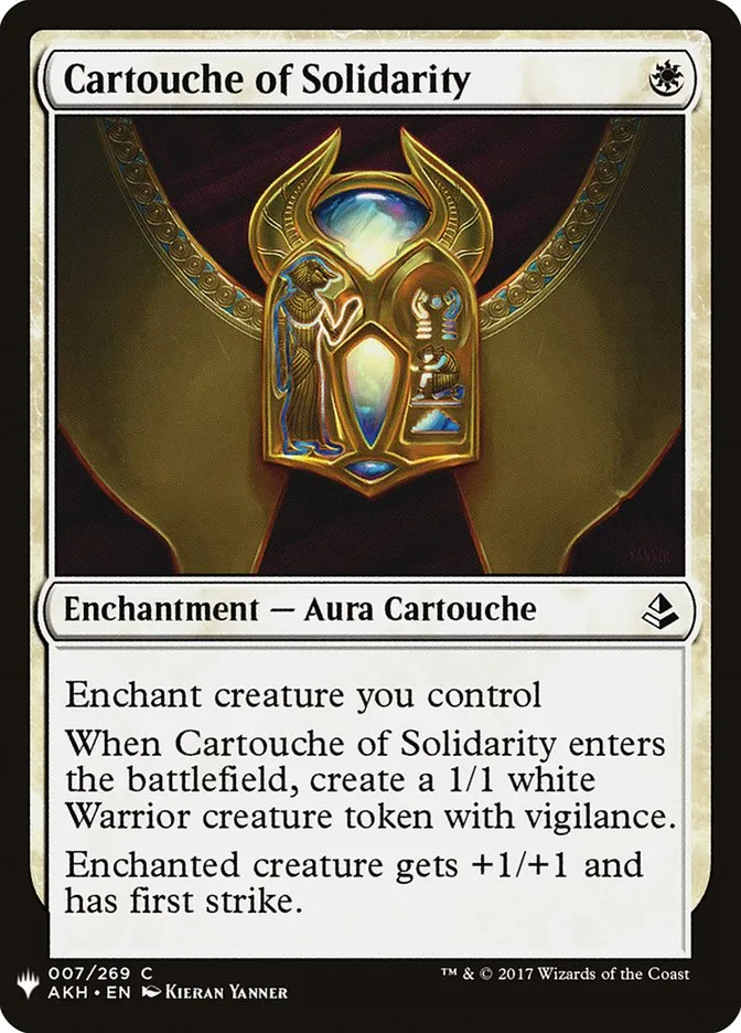 Cartouche of Solidarity Front Face