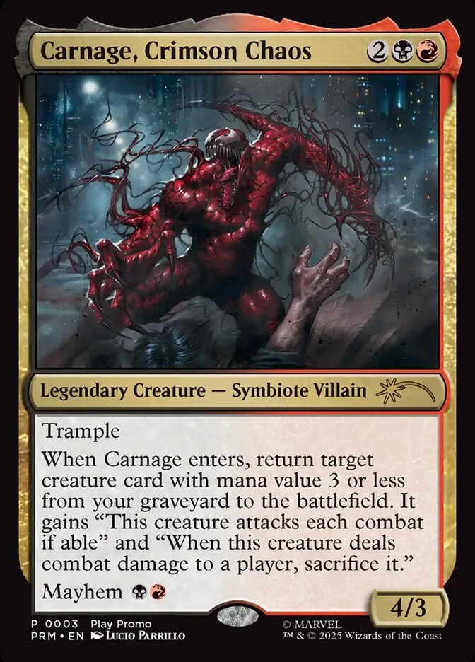 Carnage, Crimson Chaos Front Face