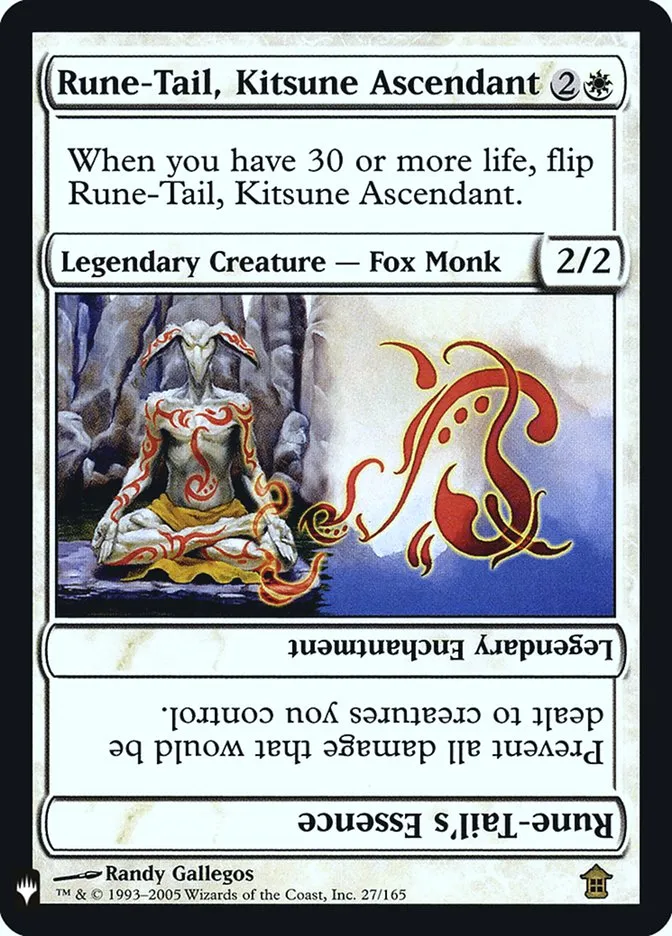 Rune-Tail, Kitsune Ascendant // Rune-Tail's Essence Front Face