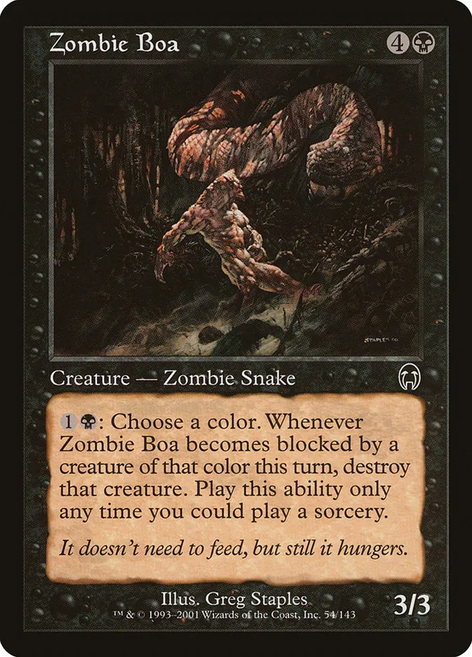 Zombie Boa Front Face