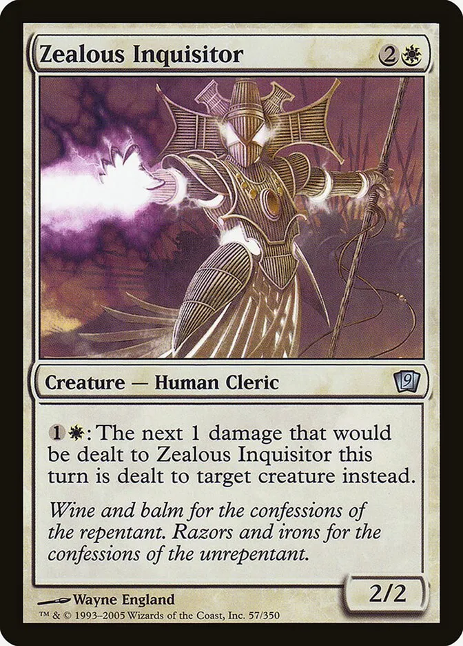 Zealous Inquisitor Front Face