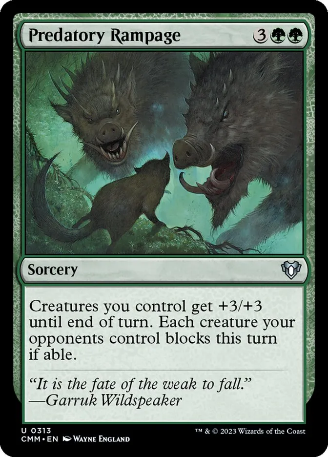 Predatory Rampage Front Face