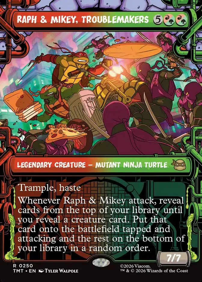 Raph & Mikey, Troublemakers Front Face