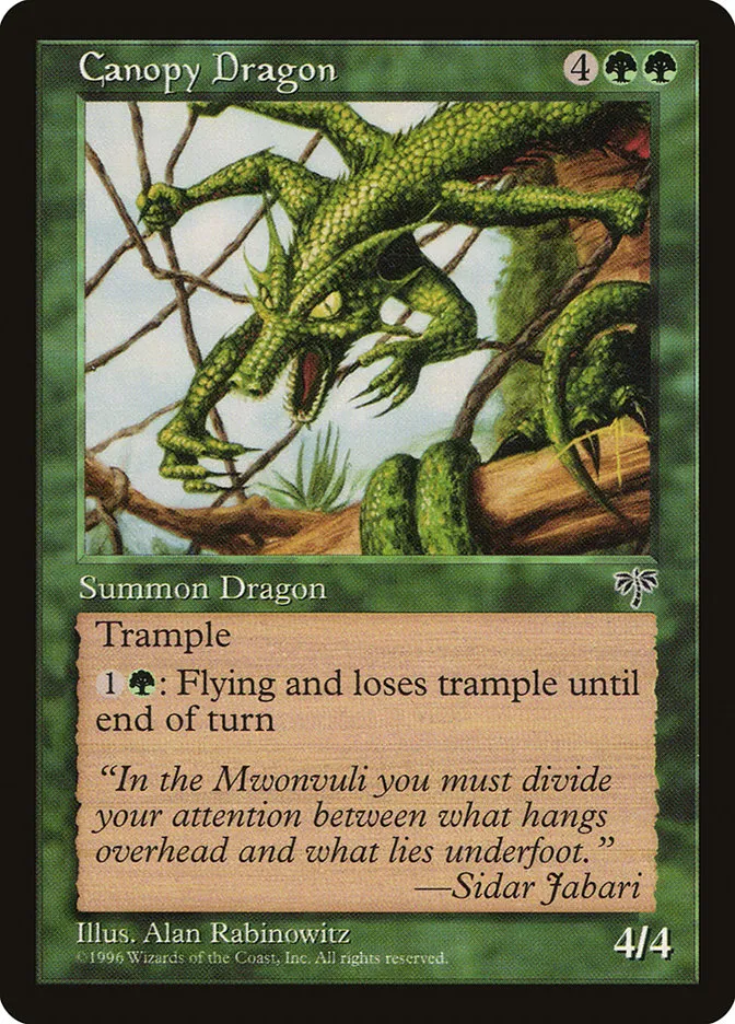 Canopy Dragon Front Face