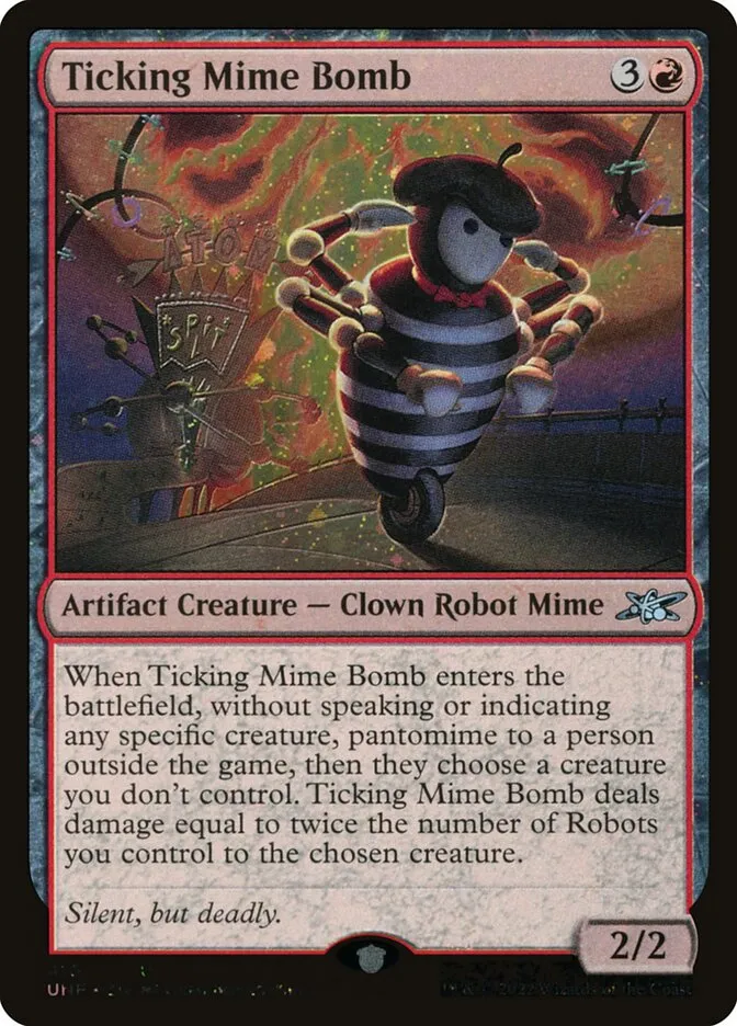 Ticking Mime Bomb Front Face
