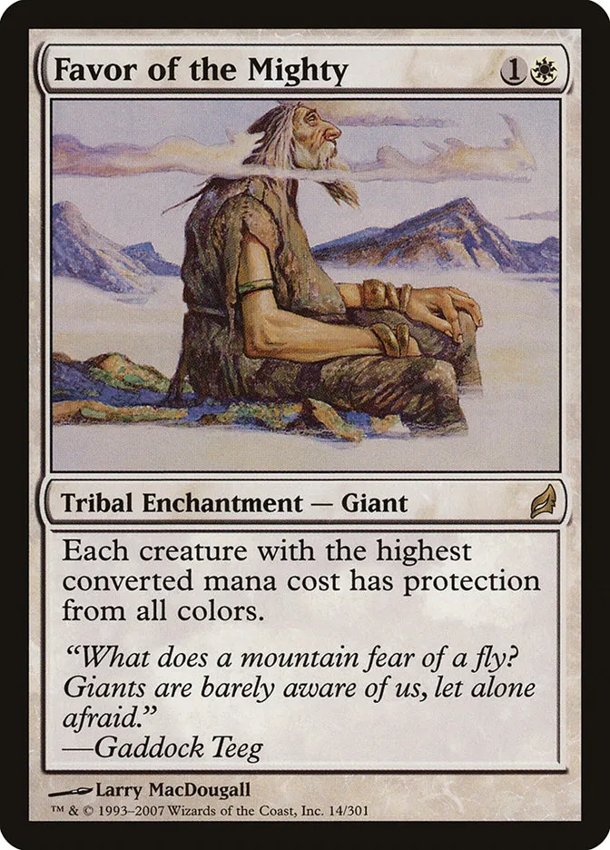 Favor of the Mighty Front Face