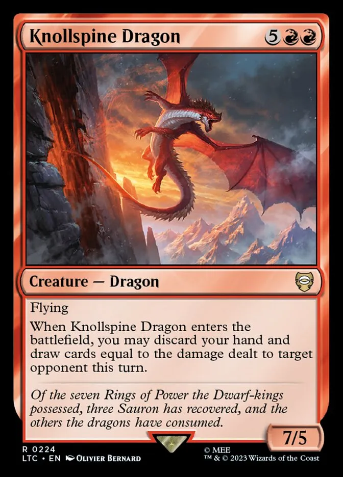 Knollspine Dragon Front Face