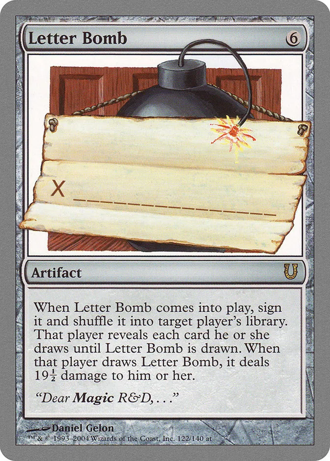 Letter Bomb Front Face