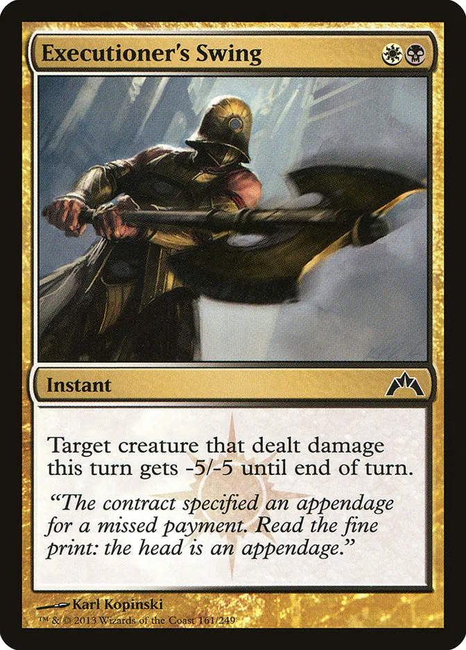 Executioner's Swing Front Face