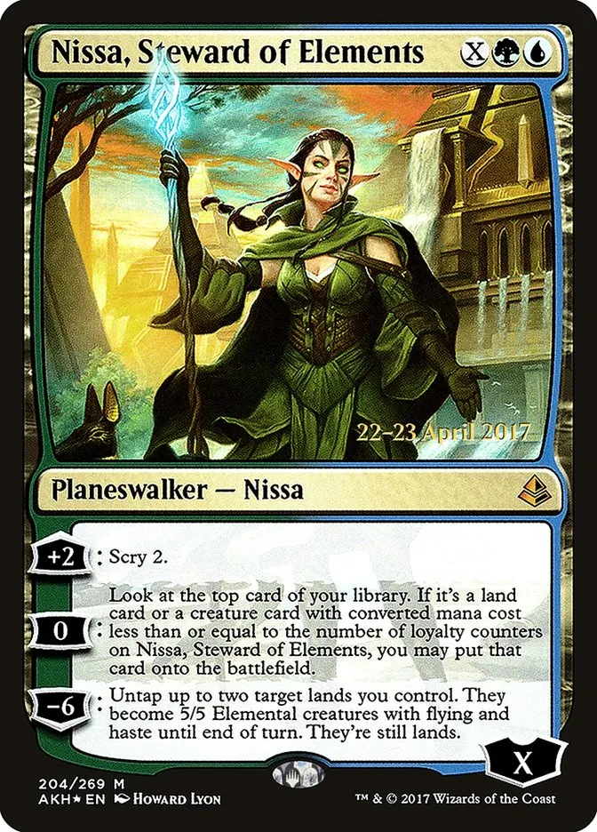 Nissa, Steward of Elements Front Face