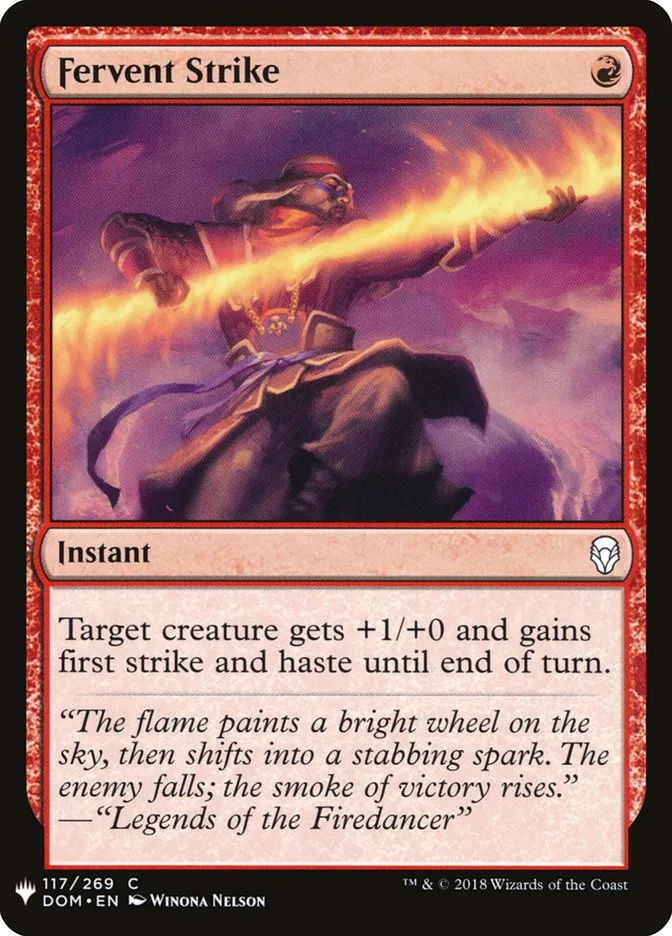 Fervent Strike Front Face