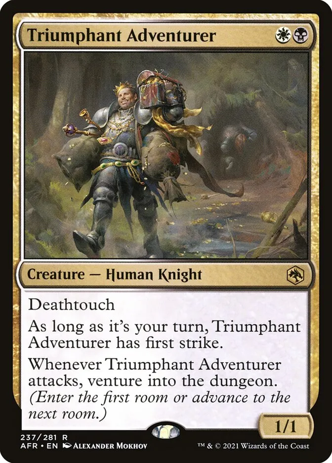 Triumphant Adventurer Front Face