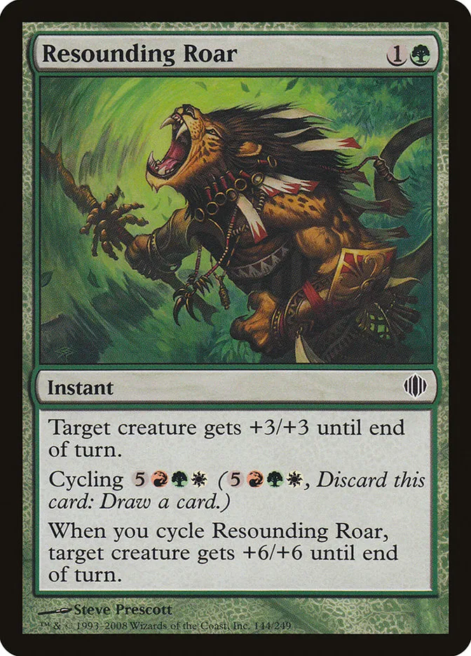 Resounding Roar Front Face